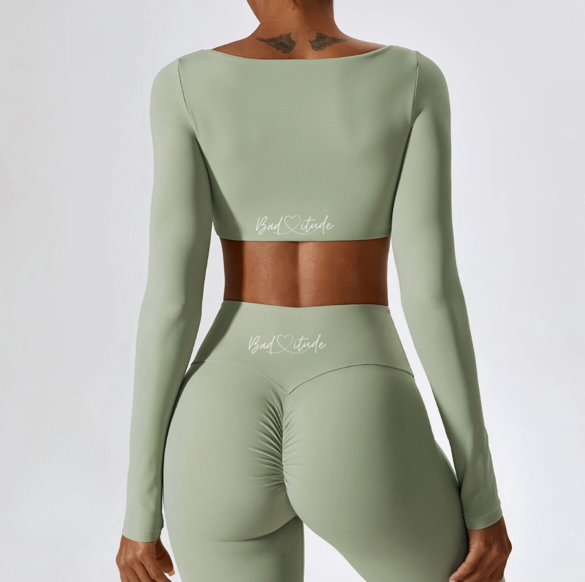 Green Long Sleeve loungewear Top