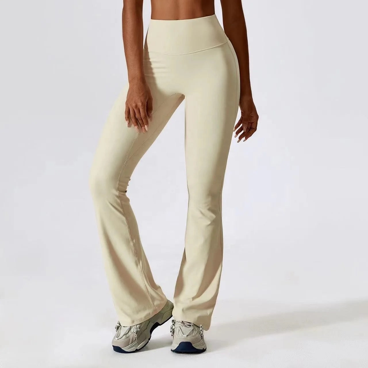 Cream Loungewear Flares