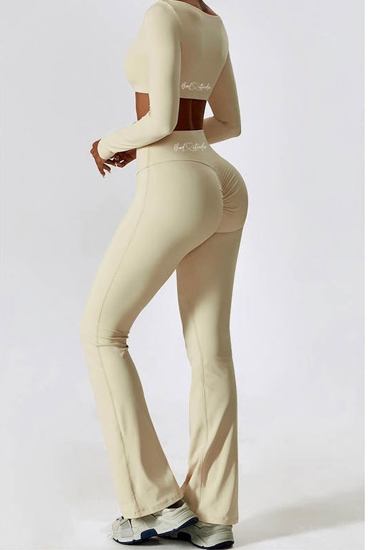 Cream Loungewear Flares