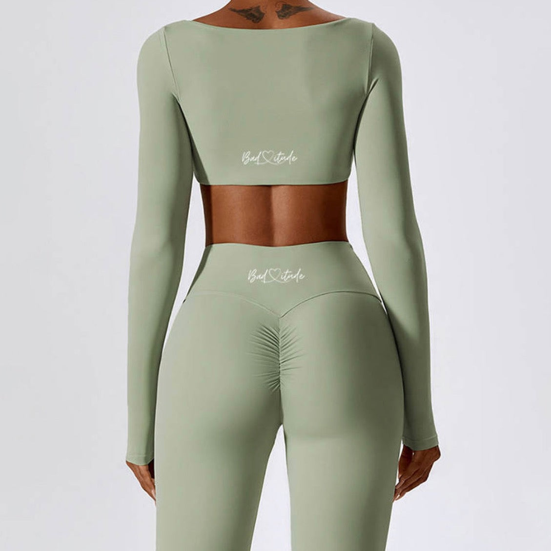 Green Long Sleeve loungewear Top